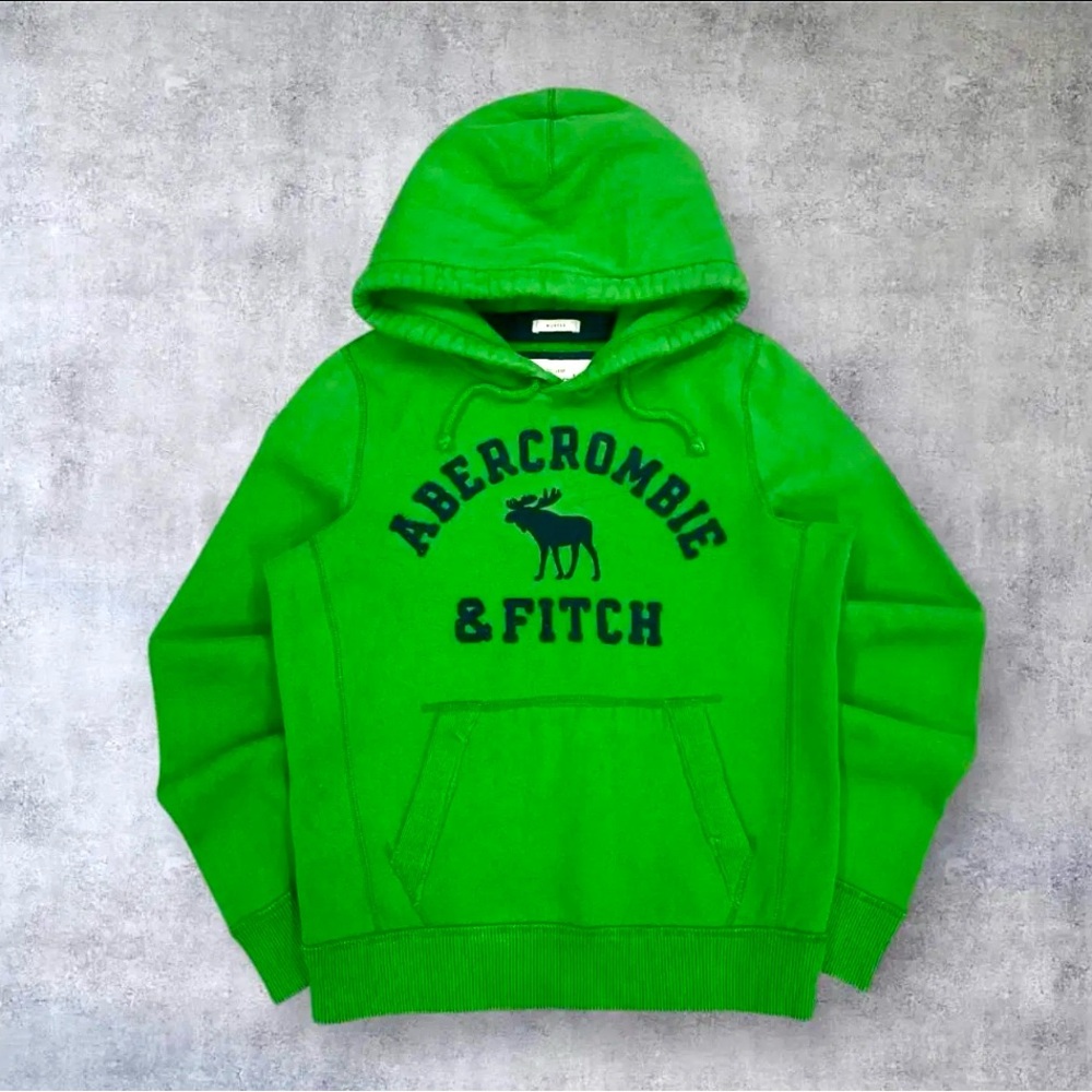 Abercrombie & Fitch Bright Green Sweatshirt